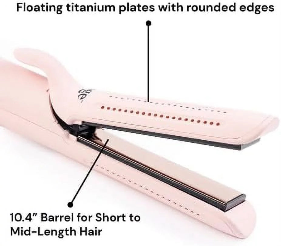 Le Duo 360° Airflow Styler | 2-In-1 Curling Wand & Titanium Flat Iron Hair Straightener