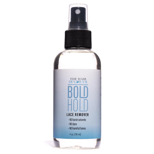 Bold Hold Lace Remover Bond Release Spray, Residue Removal for Wigs, Extensions and Hair Systems, 4 Oz